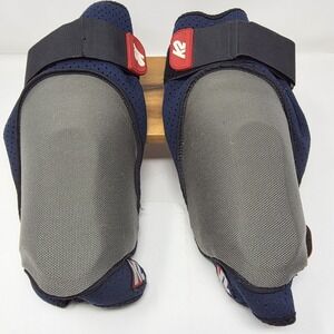 K2 Aggro Knee Pads Medium Gray Blue Black S204M Inline Skate BMX Protective Gear